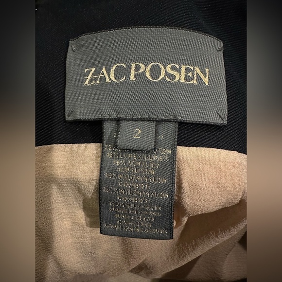 Zac Posen tweed fabric skirt with mesh cutout detailing - size 2 - Picture 6 of 6